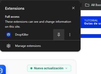 Vista previa de Instalar la Extensión
