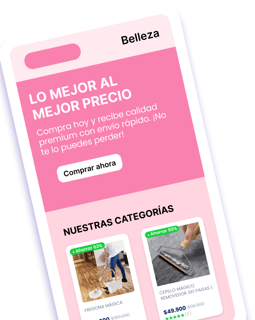 Diseño de tienda Belleza